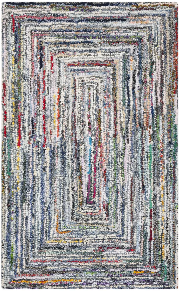 Arlo Home Hand Tufted Area Rug, NAN215A, Multi,  3' X 5'