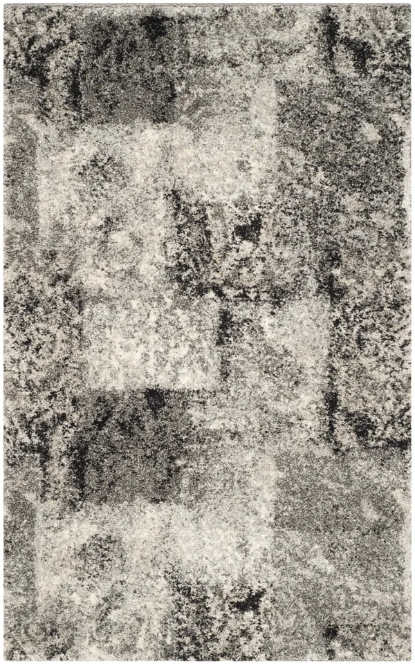 Arlo Home Woven Area Rug, RET2137-1180, Cream/Grey,  2' 6" X 4'