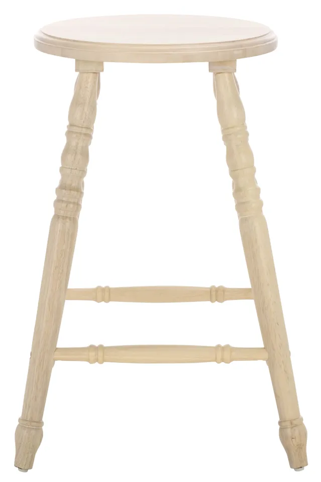 Sidiko 24" Counter Stool, Set Of 2 - White Washed