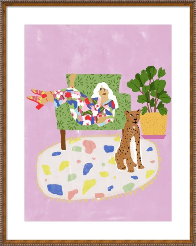 Lady and her tiger by Alja Horvat for Artfully Walls