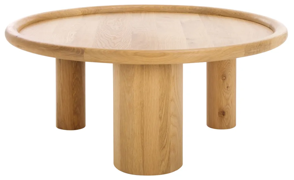 Madelynn Round Wood Coff Table - Natural