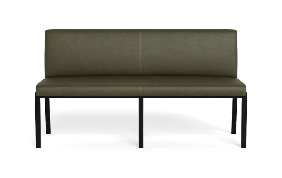 Callen Leather Wood Framed Upholstered Bench