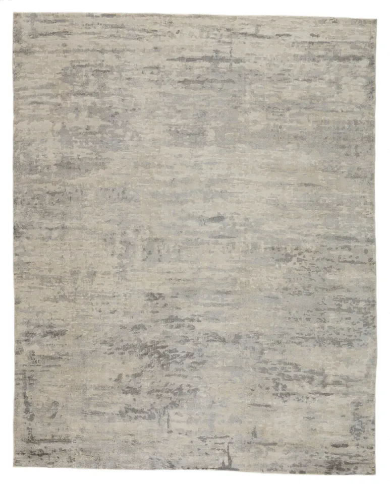 Barclay Butera by Retreat Handmade Abstract Gray/ Ivory Area Rug (5'X8')