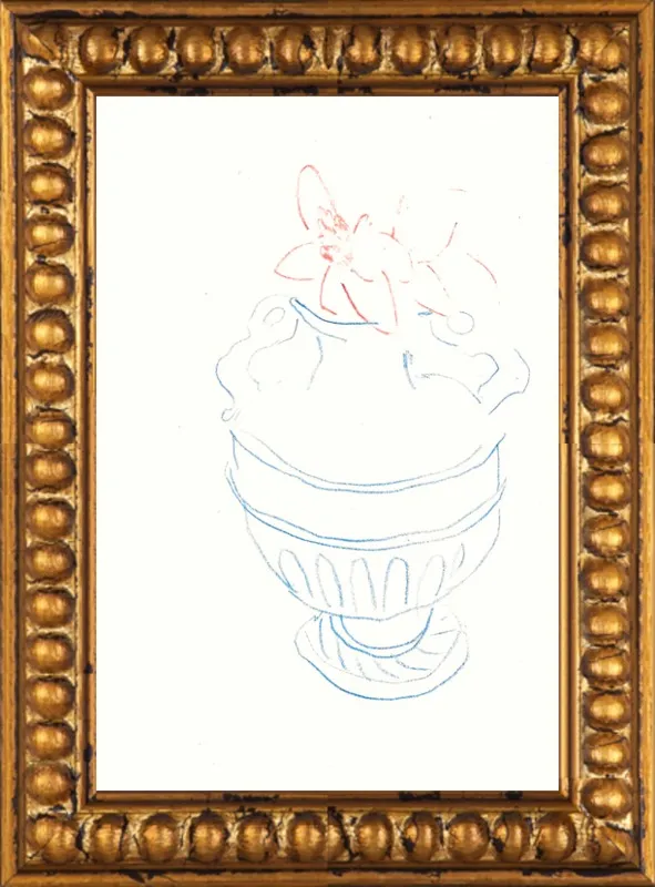 Sevres vase by Shanti Shea An for Artfully Walls