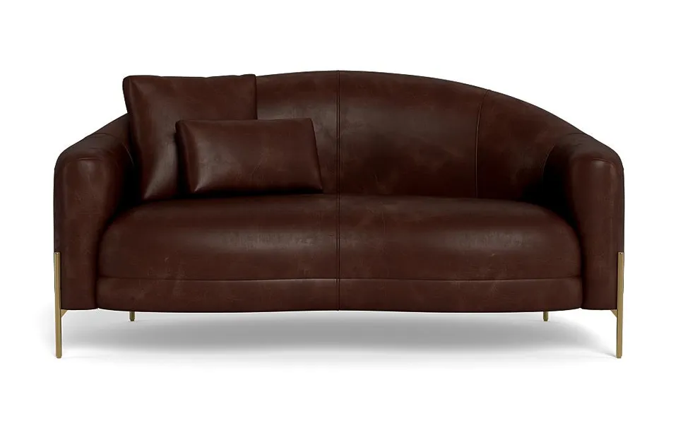 Fiona Leather Loveseat