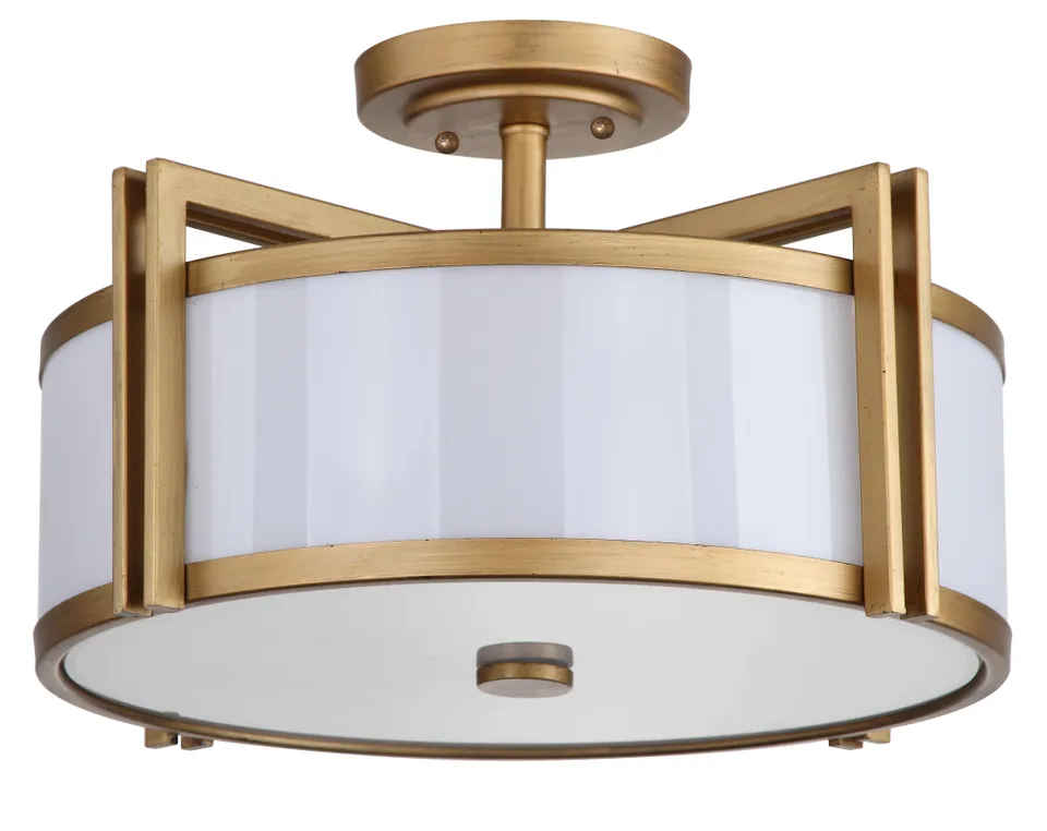 Orb Drum Ceiling Light - Gold