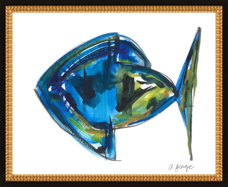 Asbtract Fish by Anthony George for Artfully Walls