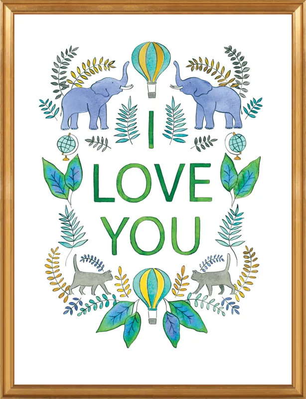 I Love You by Rachel Rogers for Artfully Walls