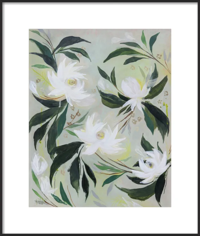 White Gardenia by Rachel Roe for Artfully Walls