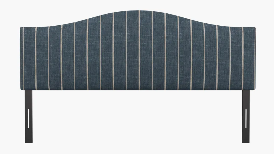 Camelback Headboard, Indigo Fritz, King