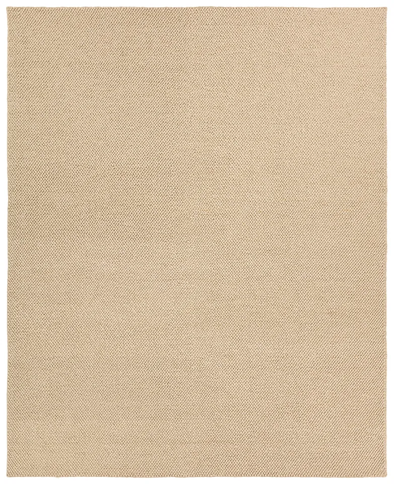 Taya RBC16 Handmade Solid Tan Area Rug (7'9"x9'9")