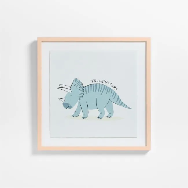 Triceratops Framed Wall Art Print
