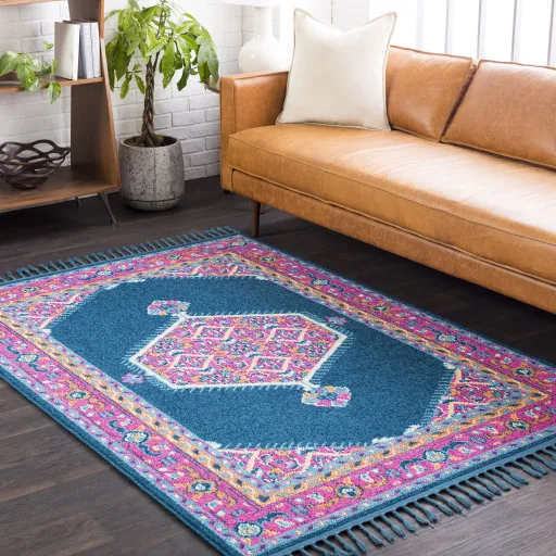 Love Blue Indoor 9'2" x 12'2" Machine Woven Rug