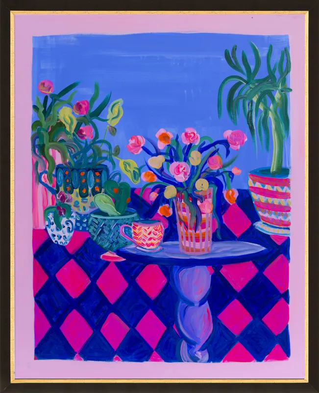 Pots and Plants painting by Davina Shefet for Artfully Walls