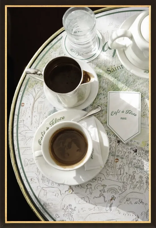 Chocolat chaud au Café de Flore by Lauren & Annael Tolila for Artfully Walls
