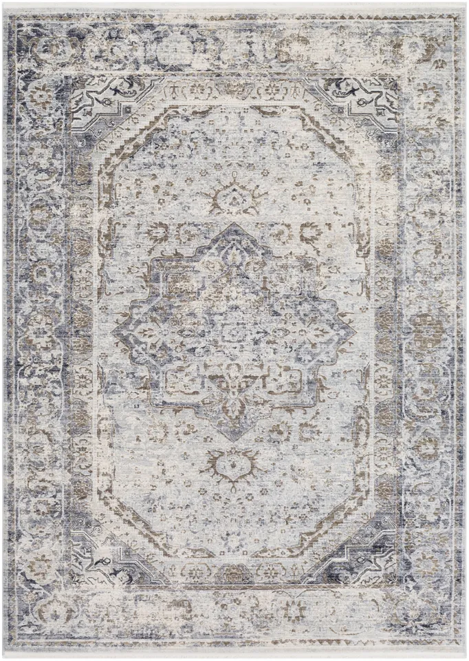 Liverpool Gray Indoor 3'11" x 5'7" Machine Woven Rug
