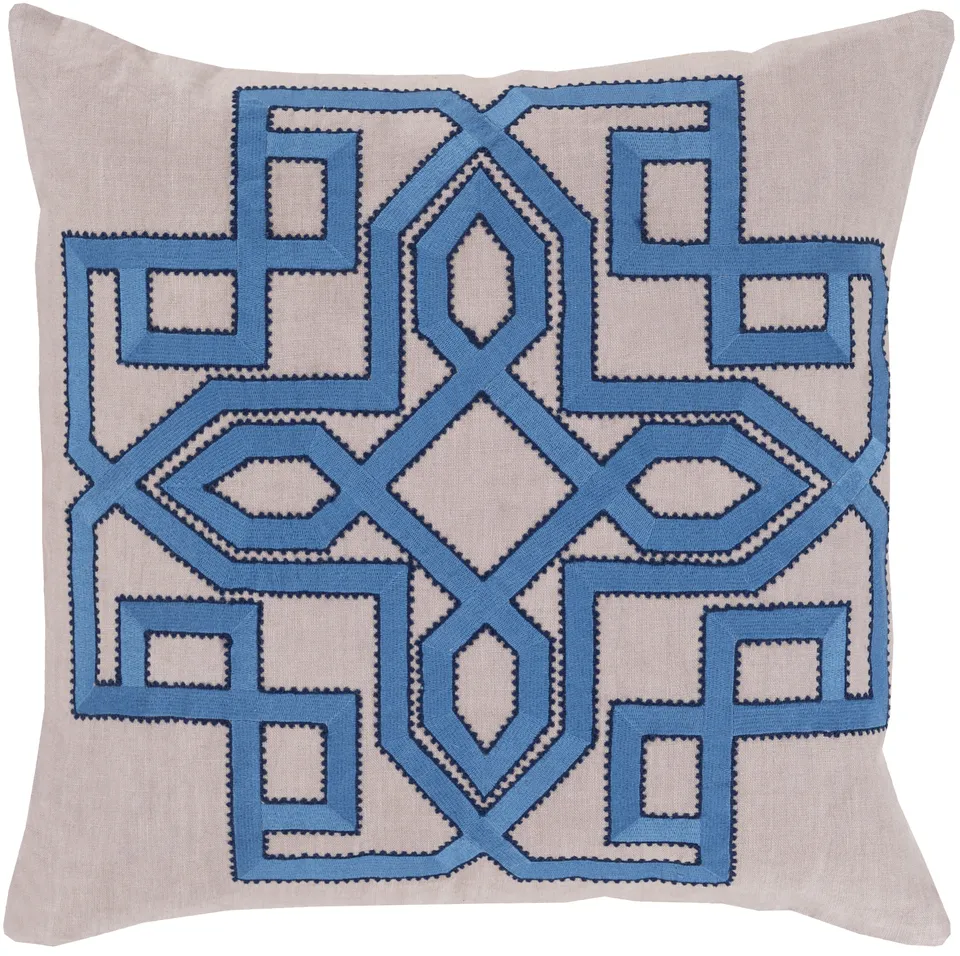 Gatsby GLD-007 18"L x 18"W Pillow Cover