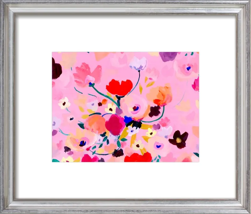 Pink Posey by KT Smail for Artfully Walls
