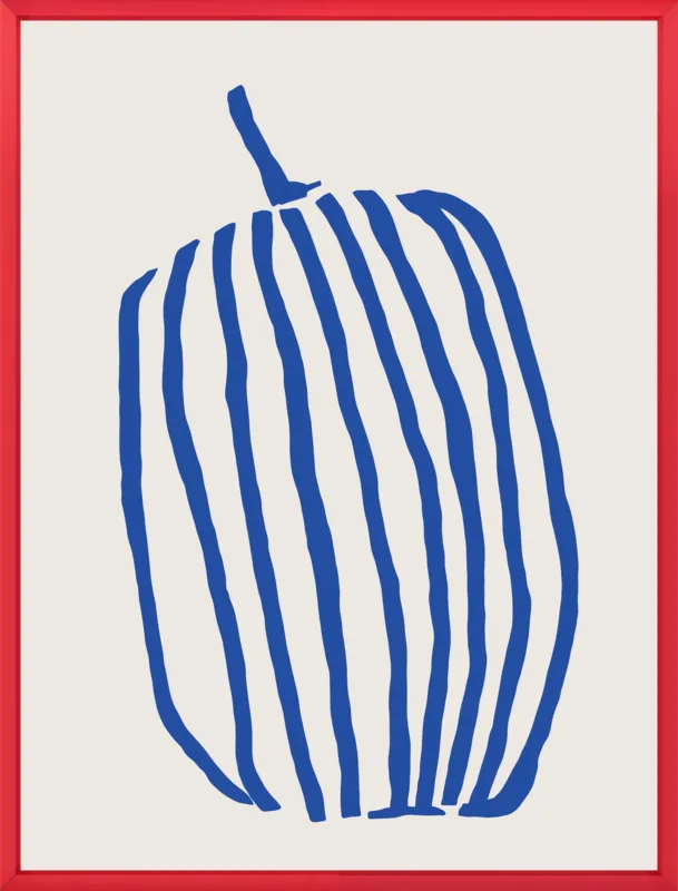 Striped pumpkin by Jessica Nielsen for Artfully Walls