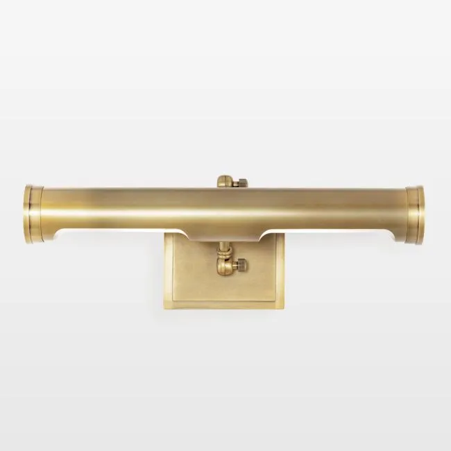 Tate Medium Natural Brass Picture Light