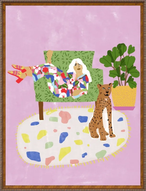 Lady and her tiger by Alja Horvat for Artfully Walls