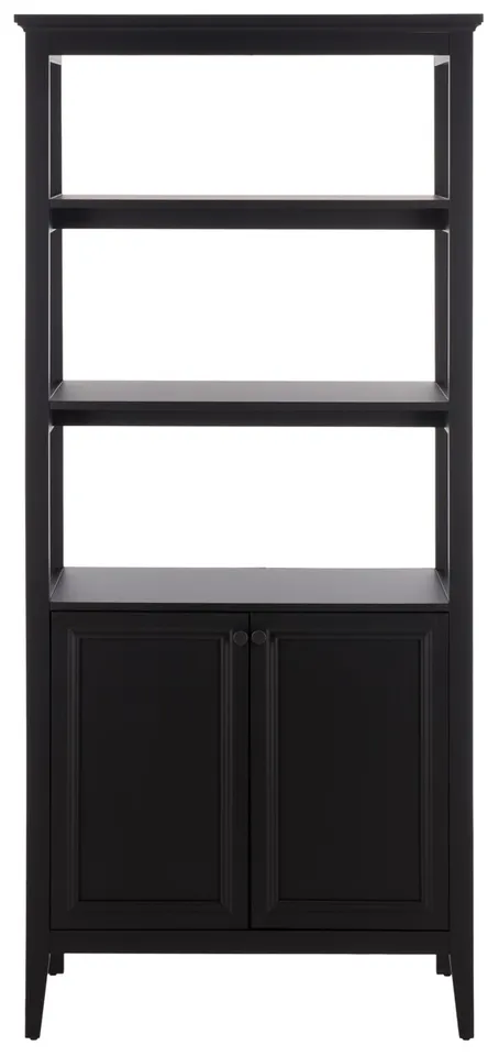 Sondra 3 Shelf 1 Cabinet Etagere - Black