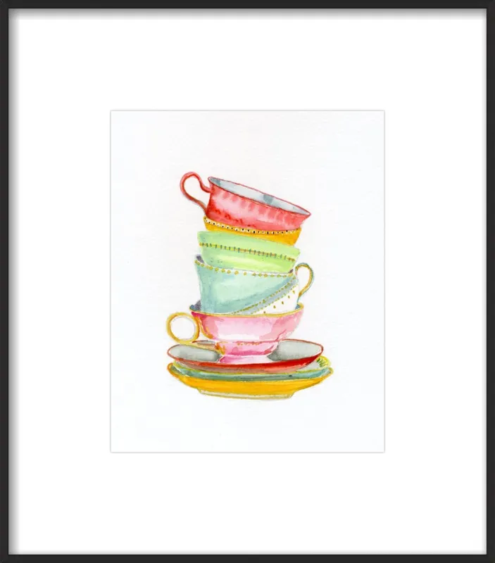 Teacups by Miri Eshet for Artfully Walls