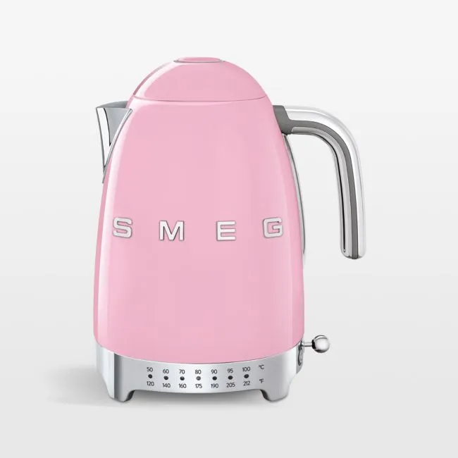 SMEG Pink Variable Temperature Electric Kettle