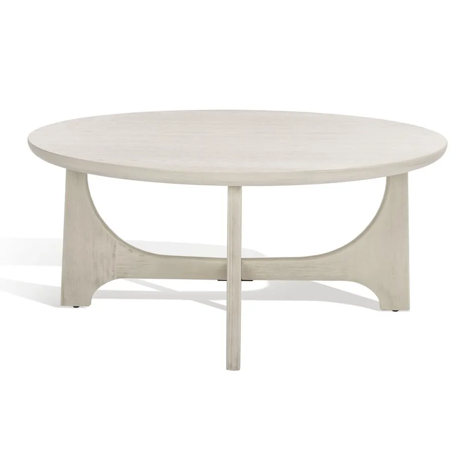 Sasha Wood Coffee Table - White Wash