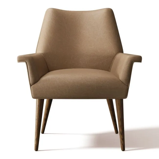 Tub Leather Dining Chair Bello Grey