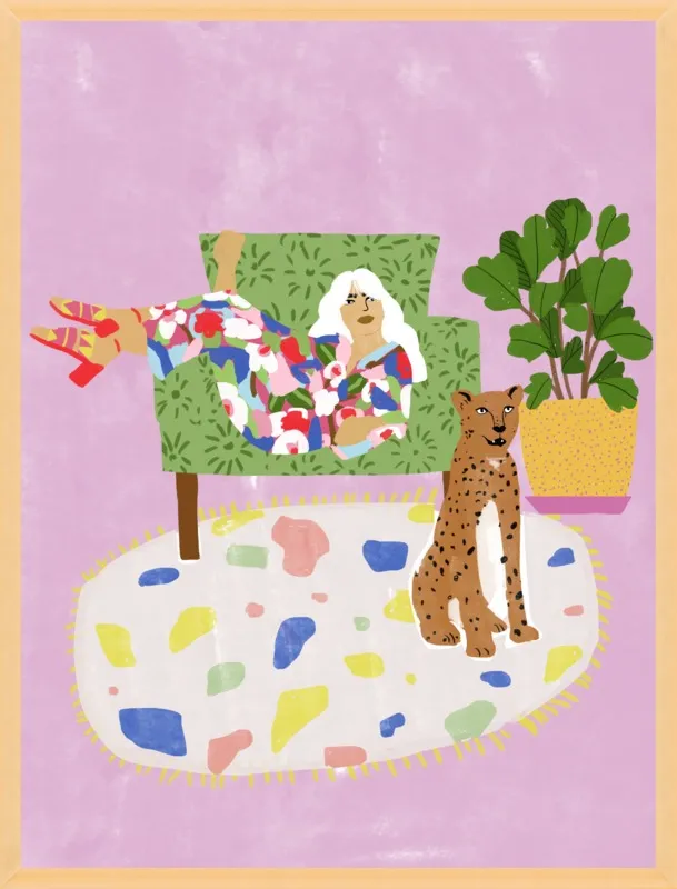 Lady and her tiger by Alja Horvat for Artfully Walls