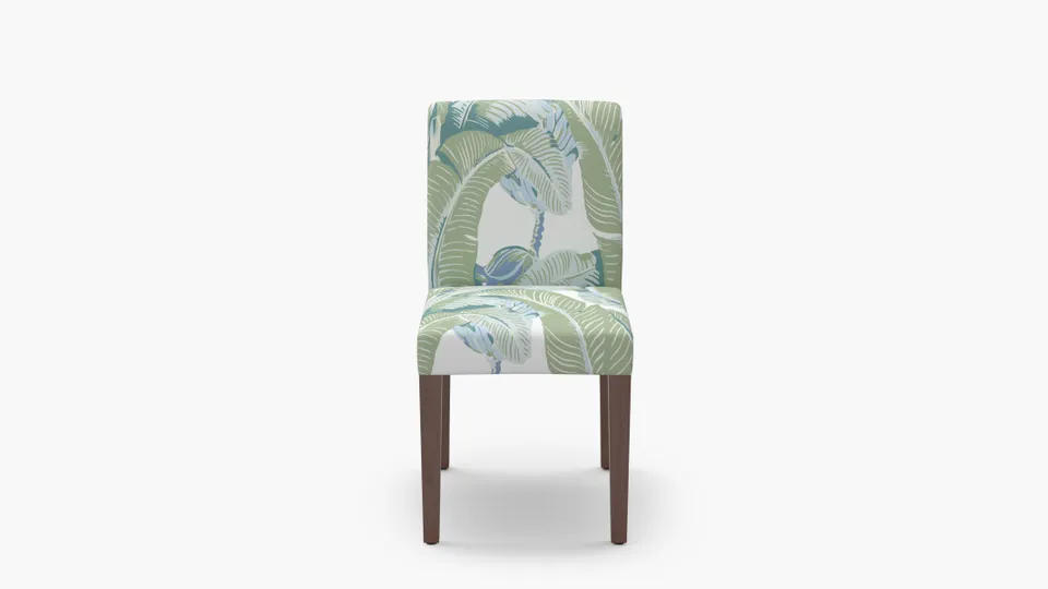 Signature Dining Chair, Pistachio Martinique®, Walnut Square Tapered Leg