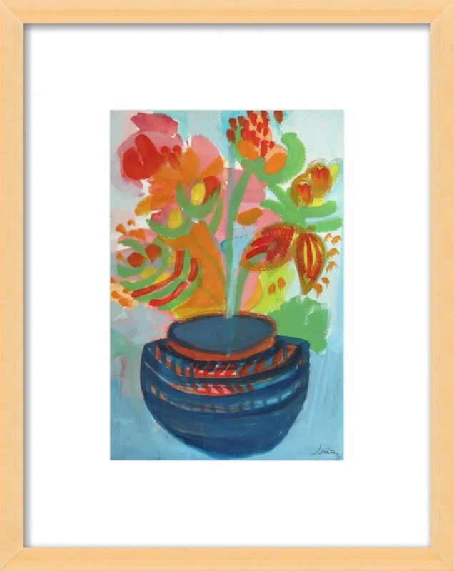 Red Flowers by Iria Fernandez Alvarez for Artfully Walls