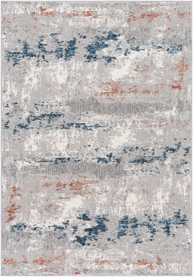 Tibetan Orange Indoor 8'10" x 12'4" Machine Woven Rug