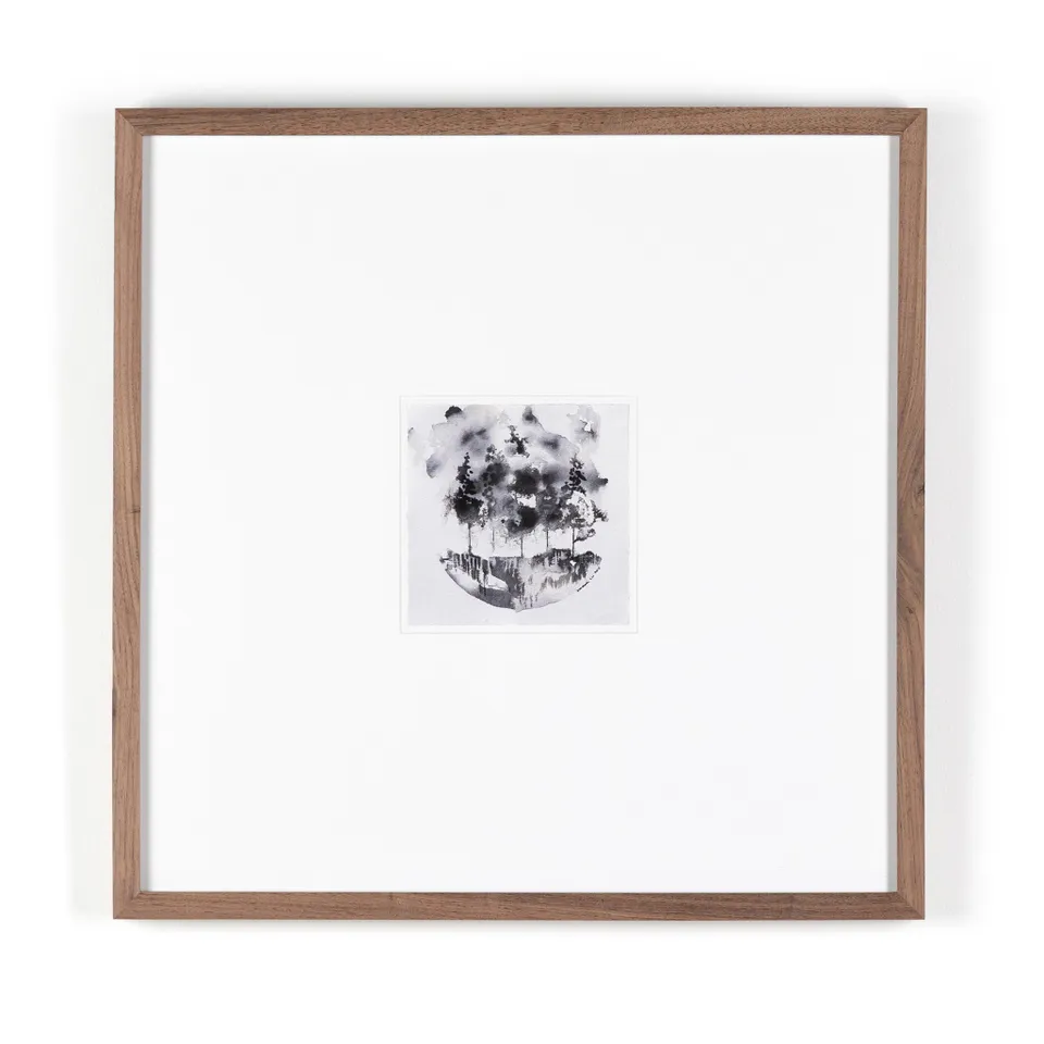 Through The Trees II by Santhosh Ch - Rustic 2.5 Walnut