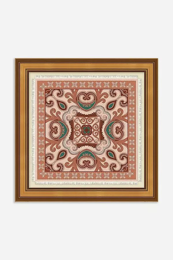 Patterned Scarf Mauve Wall Art