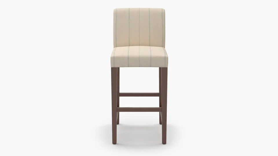 Signature Dining Bar Stool, Sky Felix, Walnut Square Tapered Leg