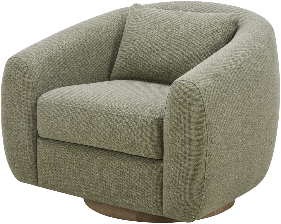 Loma Polyester 30"H x 37"W x 33"D Swivel Chair
