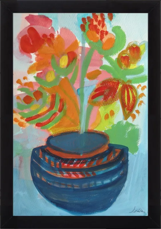Red Flowers by Iria Fernandez Alvarez for Artfully Walls