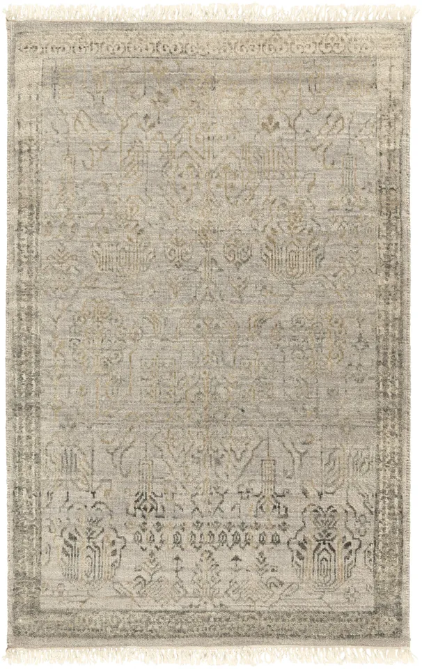 Masha Beige Indoor 2' x 3' Handmade Rug
