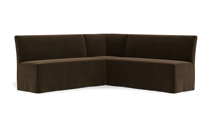 Dorian Slipcovered Corner Banquette