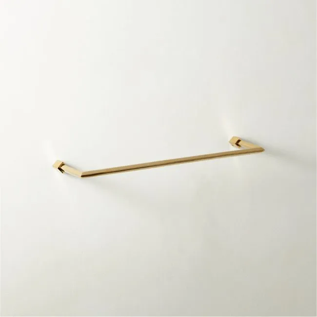 Blaine Unlacquered Brass Towel Bar 18''
