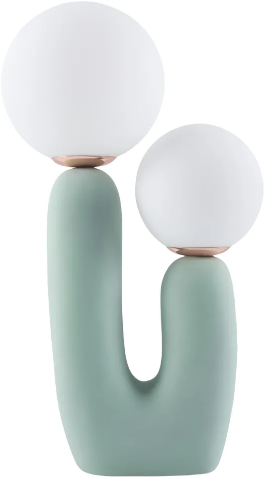 Sedeum  Hand Painted 17"H x 6"W x 7"D Accent Table Lamp