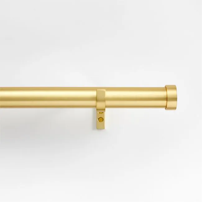 1.5" Brass Single Rod 88"-120" with Endcaps