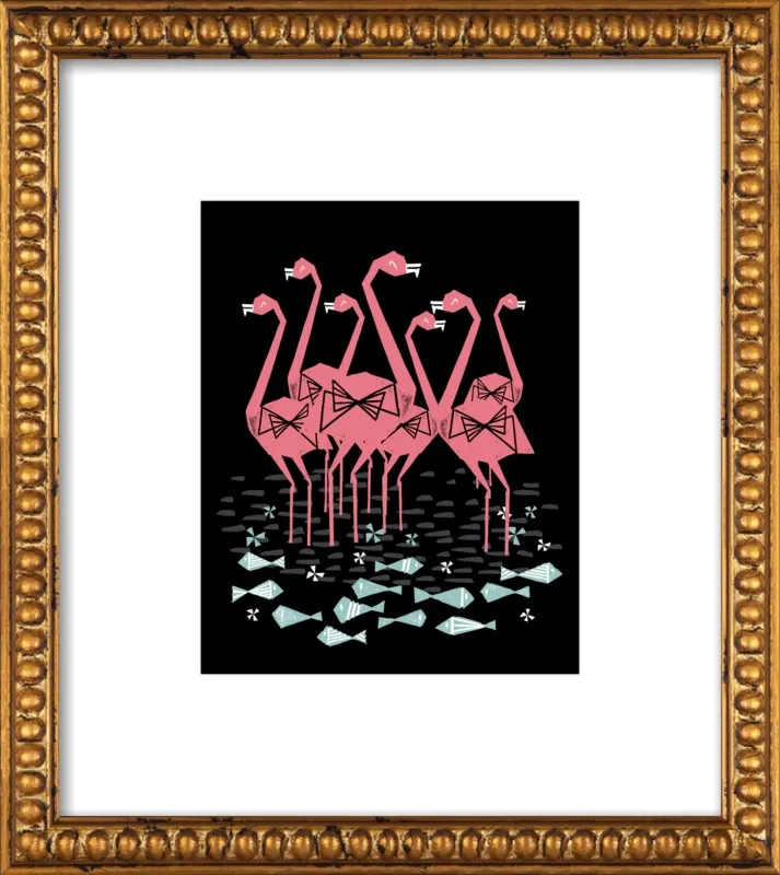 Flamingos by Andrea Lauren for Artfully Walls