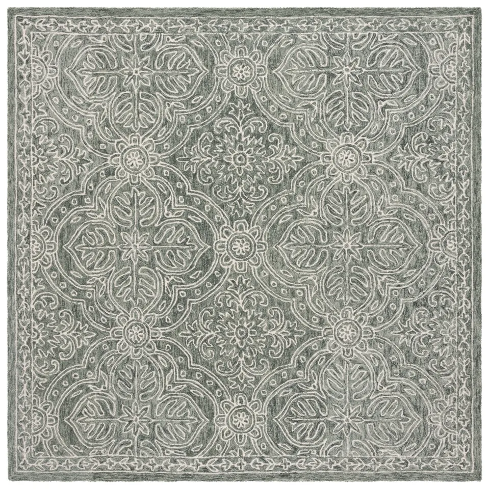 Lauren Ralph Lauren Collection Etienne Rug, Sage / Ivory, 7' x 7'
