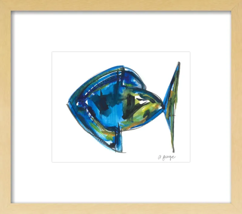 Asbtract Fish by Anthony George for Artfully Walls