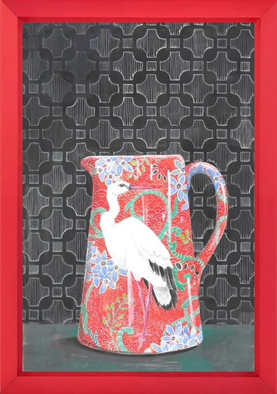 Red Vase by Miri Eshet for Artfully Walls