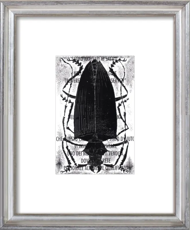 Black Beetle on Words by Tennopent Sooster for Artfully Walls