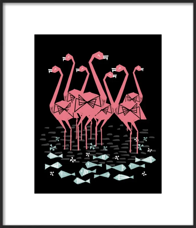 Flamingos by Andrea Lauren for Artfully Walls